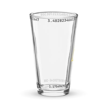 Overflow/Underflow Pint Glass