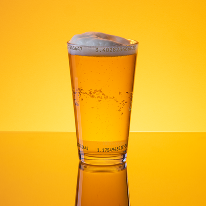 Overflow/Underflow Pint Glass