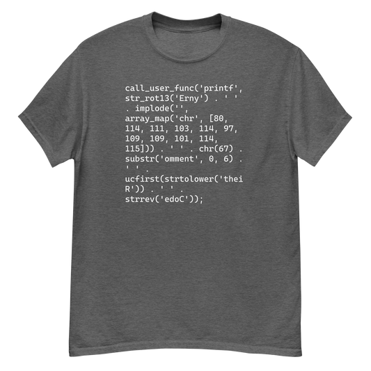 Real Programmers Comment Their Code T-Shirt