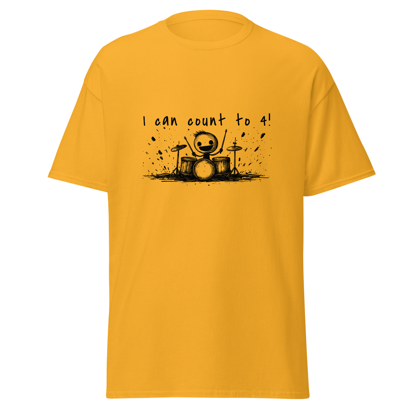 Drummer "I Can Count to 4!" T-Shirt