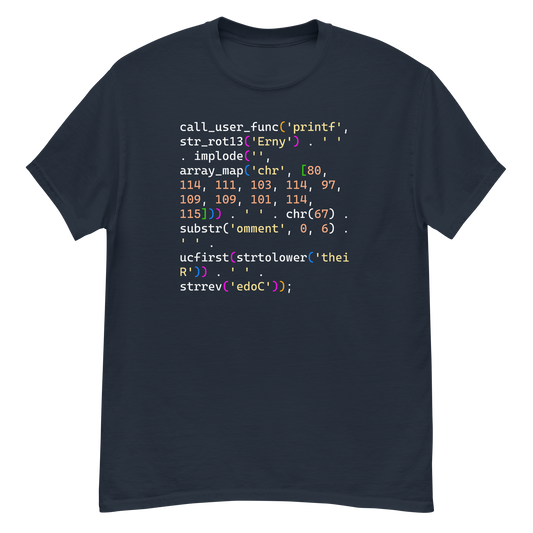 Real Programmers Comment Their Code T-Shirt (w/ Syntax Highlighting)