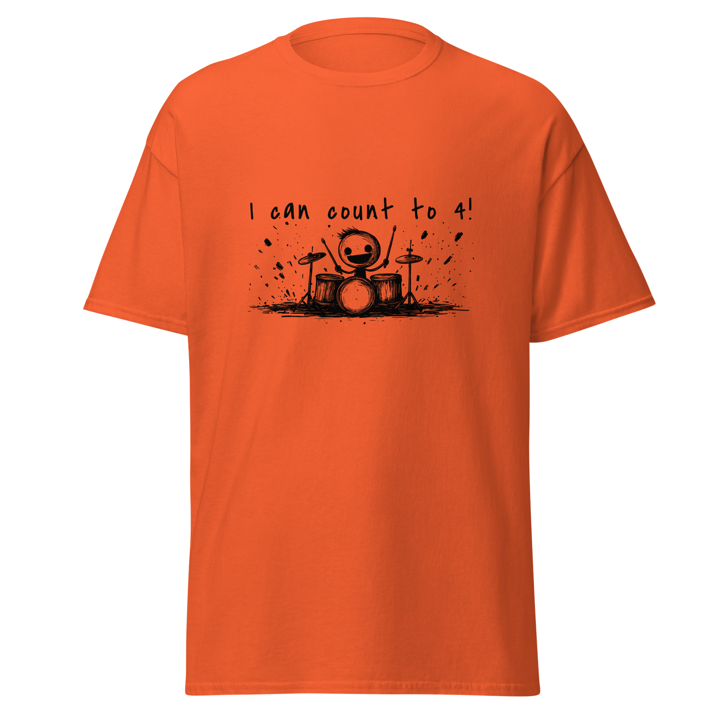 Drummer "I Can Count to 4!" T-Shirt