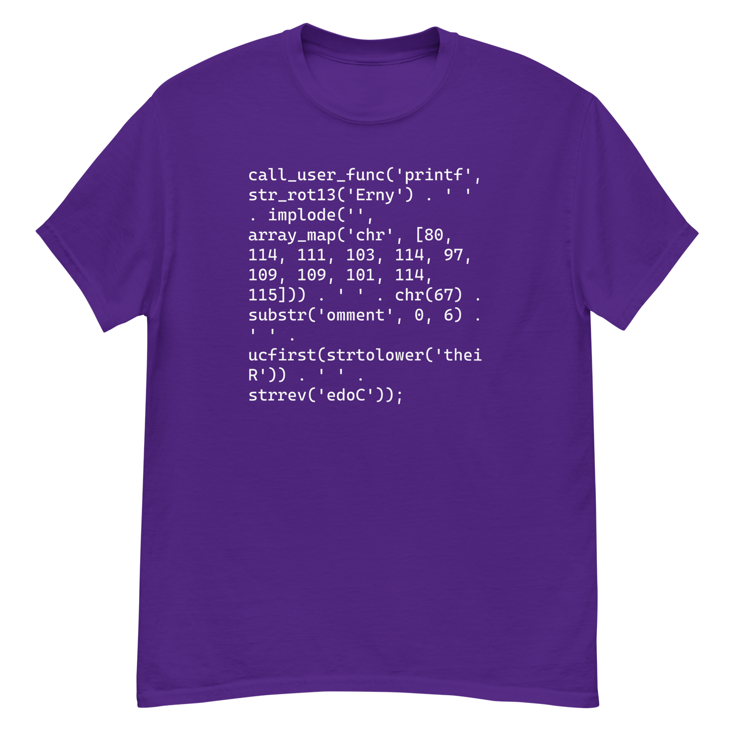 Real Programmers Comment Their Code T-Shirt