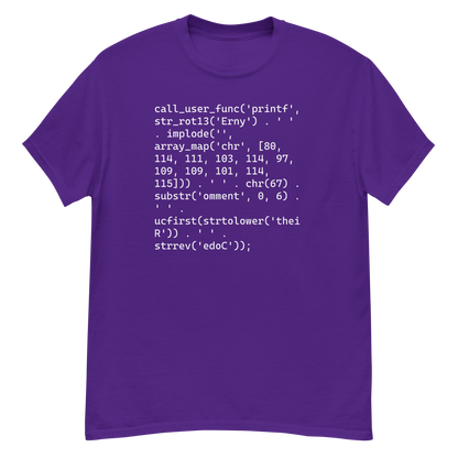 Real Programmers Comment Their Code T-Shirt