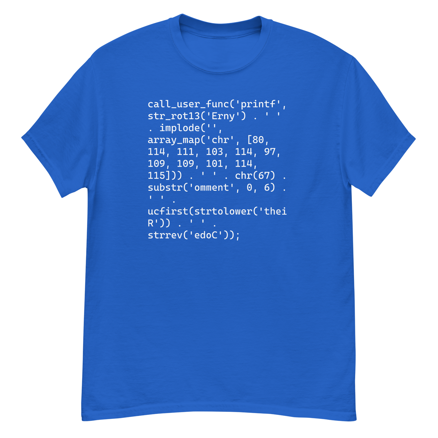 Real Programmers Comment Their Code T-Shirt